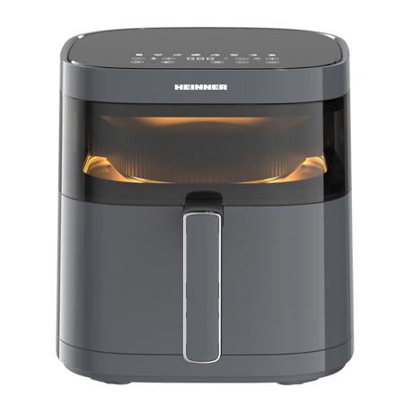 Friteuza cu aer cald Heinner HAF-B6GRY17LG, 5.7l, display digital, termostat reglabil 80-200 grade, Gri antracit