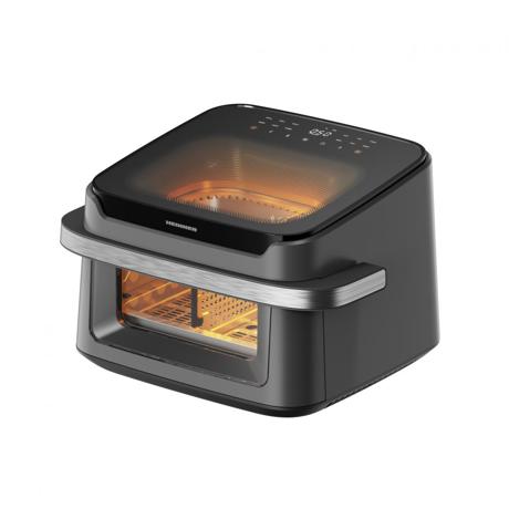 Friteuza cu aer cald Heinner AirBake Revolution HAF-C10DB22GREY, Putere: 2200 W, Capacitate: 10 L, Timer, 12 programe, Gri