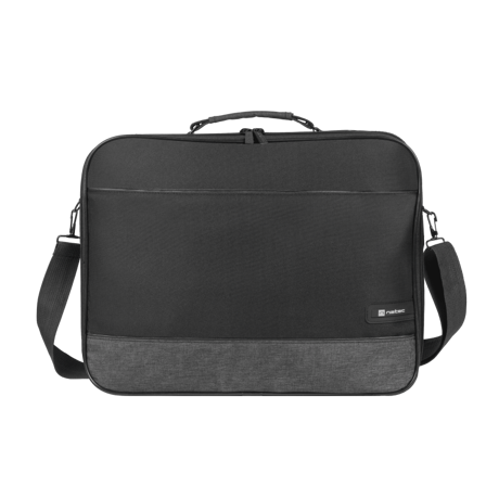 Geanta laptop Natec Impala 2, compatibilitate dimensiune laptop 17.3", 2 compartimente, material Polyester 600D, negru