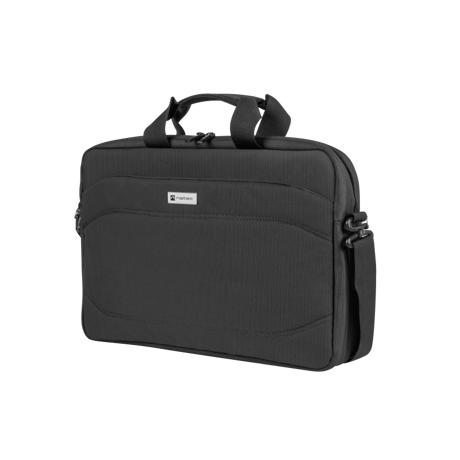 Geanta laptop Natec Nanger, compatibilitate dimensiune laptop 15.6", 1 compartiment, material Polyester 900D, Polyester 1680D,negru