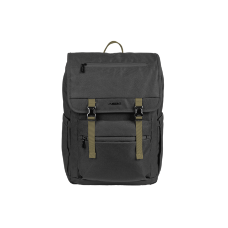 Rucsac laptop Natec Niala Hunter, compatibilitate dimensiune laptop 15.6", 4 compartimente, capacitate 18L, material 100% recycled p olyester, negru/verde