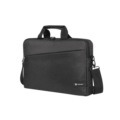 Geanta laptop Natec Beira, compatibilitate dimensiune laptop 15.6"-16", 1 compartiment, material Polyester 300D, negru