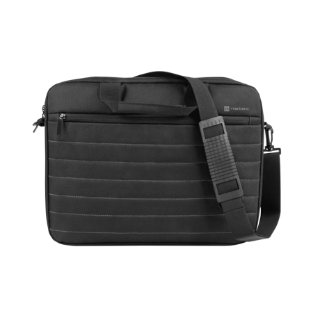 Geanta laptop Natec Taruca, compatibilitate dimensiune laptop 14.1", 1 compartiment, material Polyester 600D, negru