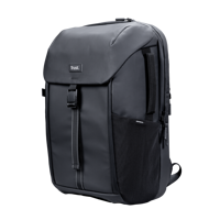 Rucsac laptop Trust Travel, dimensiune maxima laptop 17", 15 compartimente, material RPET, volum 25 L, negru