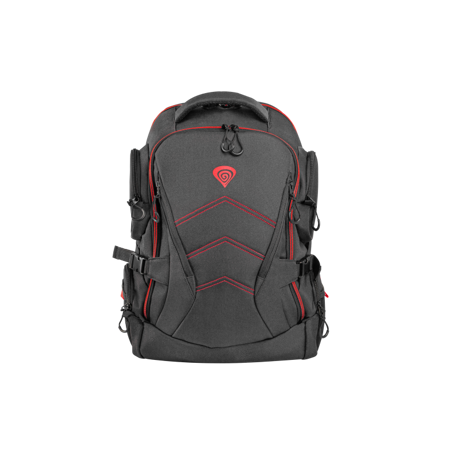 Rucsac laptop GENESIS PALLAD 550, compatibil dimensiune laptop 17.3 ", total numar buzunare 19, material polyester, capacitate 24 L, negru