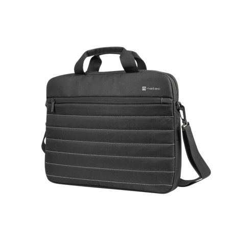 Geanta laptop Natec Taruca, compatibilitate dimensiune laptop 15.6", 1 compartiment, material Polyester 600D, negru