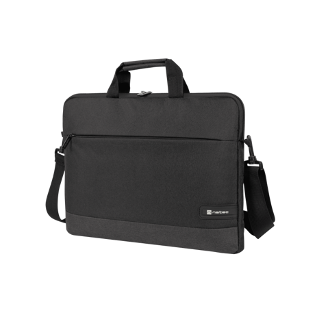 Geanta laptop Natec Goa, compatibilitate dimensiune laptop 15.6", 1 compartiment, material Polyester 300D, negru