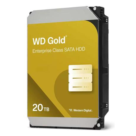 Western Digital Gold WD203KRYZ. HDD capacity: 20 TB, HDD speed: 7200 RPM, Storage drive buffer size: 512 MB, HDD size: 3.5", Interface: Serial ATA