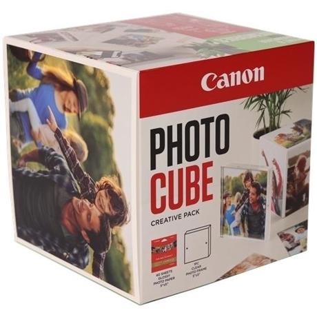 CANON PP-201 13x13CM PHOTO CUBE WH/BL, 40 coli, 1 x rama foto.