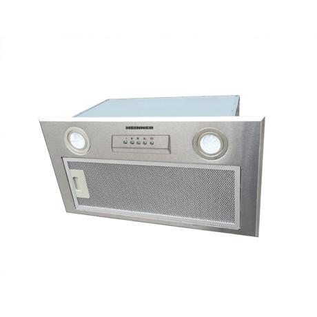 Hota Heinner HBIH-MD600IX, Incastrabila, 60 cm, Putere de absortie: 610 m3/h, 3 viteze, filtru de aluminiu, lumina LED, Inox