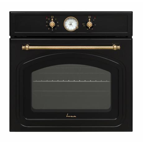 Cuptor incorporabil Fram FBO-V659GCA-RBK, Electric, MF9, 65 L, Grill, Ventilatie, Timer Analog Rustic negru