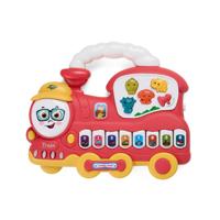 JUCARIE TRENULET CU LUMINI SI SUNETE,ROSU, MOMKI