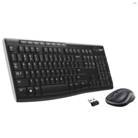 Kit Logitech Wireless Mk270, Usb, Black, 920-004508