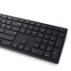Kit tastatura si mouse Dell Pro KM5221W, wireless, negru