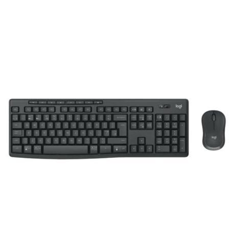 Kit Tastatura + Mouse MK370 Wireless, tastatura fara fir, 112 taste, rezistenta la stropire, mouse optic wireless, rezolutie 1000 DPI, negru