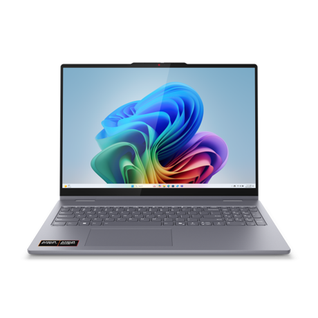 Laptop Lenovo IdeaPad 5 2-in-1 16AKP10, 16" WUXGA (1920x1200) IPS 300nits Glossy, 45% NTSC, 60Hz, TÜV Low Blue Light, Glass, Touch, AMD Ryzen™ AI 7 350 (8C / 16T, 2.0 / 5.0GHz, 8MB L2 / 16MB L3), video Integrated AMD Radeon™ 860M Graphics, RAM 1x 16GB Soldered LPDDR5x-7500; Memory soldered to