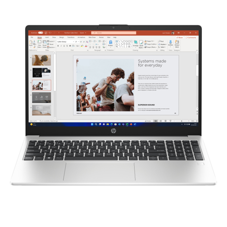 Laptop HP 255 G10, 15.6 inch FHD (1920x1080) Anti-Glare LED UWVA Narrow Bazel slim 250 nits, AMD Ryzen 3 7330U Quad Core (2.3GHz, up to 4.3GHz, 8MB), video integrat AMD Radeon Graphics, RAM 8GB DDR4 3200MHz (1x8GB), SSD 512GB PCIe NVMe, no ODD, Boxe stereo integrate, Webcam HD, WLAN Realtek 8852BE