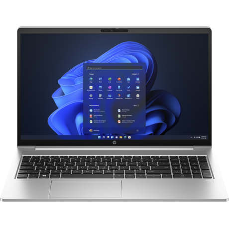 Laptop HP ProBook 450 G10, 15.6 inch FHD (1920x1080) LED Anti-Glare UWVA Narrow Bazel 250 nits , Intel Core i5-1335U 10-Core (1.3GHz, up to 4.6GHz, 12MB), video integrat Intel Iris Xe Graphics, RAM 16GB DDR4 3200MHz (1x16GB), SSD 512GB PCIe NVMe, no ODD, Boxe stereo integrate, 2W/4ohm audio, Webcam