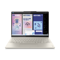 Laptop Lenovo Yoga 7 2-in-1 14ILL10, 14" 2.8K WQXGA+ (2880x1800) OLED 1100nits (peak) / 500nits (typical) Glossy / Anti-fingerprint, 100% DCI-P3, 120Hz, Dolby Vision®, TÜV Low Blue Light, DisplayHDR™ True Black 1000, Glass, Touch, Intel® Core Ultra 7 258V, 8C (4P + 4LPE) / 8T, Max Turbo up to