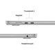 MacBook Air 15.3" Retina/Apple M5 (CPU 10-core, GPU 10-core, NeuralEngine16-core)/32GB/512GB - Silver - INT KB (No Adapter) - 2026 (CTO from MDV94RO/A)