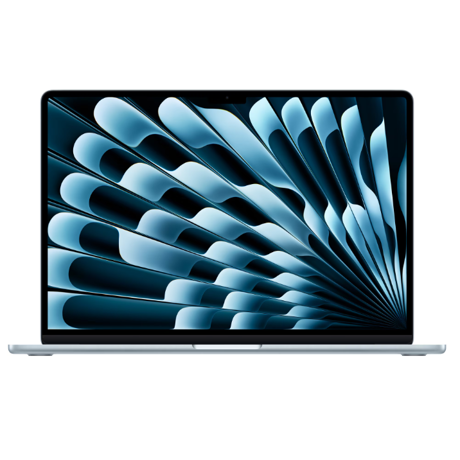 MacBook Air 15.3" Retina/Apple M4 (CPU 10- core, GPU 10- core, Neural Engine 16- core)/16GB/256GB - sky blue - INT KB (2025)