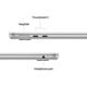 MacBook Air 13.6" Retina/Apple M5 (CPU 10-core, GPU 10-core, NeuralEngine16-core)/16GB/1TB - Silver - INT KB (No Adapter) - 2026