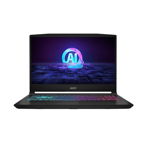 Laptop MSI Gaming Katana A15 AI B8VE-631XRO, 15.6" FHD (1920x1080), 144Hz, IPS-Level, AMD Ryzen™ 9 8945HS Processor with AMD XDNA™ a rchitecture, video dedicat NVIDIA GeForce RTX 4050 Laptop GPU 6GB GDDR6, RAM DDR5 8GB*2 (5600)MHz, SSD 512GB NVMe SSD PCIe Gen4, no ODD, No Card reader, 2x 2W Speaker