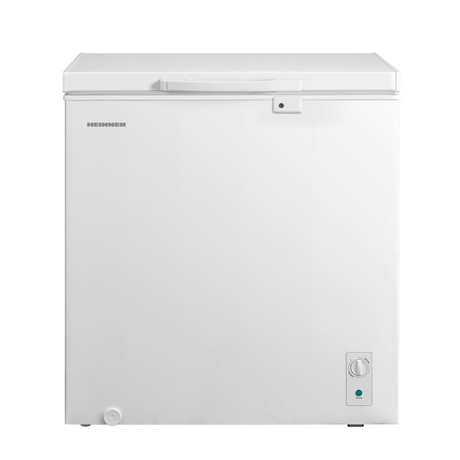 Lada frigorifica Heinner HCF-M198INVCE++, Clasa energetica: E, Compresor inverter, Functionare convertibila (Frigider/Congelator), Capacitate totala: 198L, Control mecanic, Lumina LED, 1 cos, Maner extern cu incuietoare, 77 x 56 x 85 cmAlb