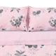 Lenjerie Dubla BBC 4 piese, 132TC - Rose