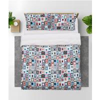 Lenjerie dubla,100% bumbac,4 piese, Luis