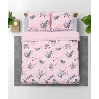 Lenjerie Dubla BBC 4 piese, 132TC - Rose