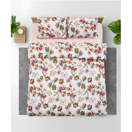 Lenjerie dubla 100% bumbac,4 piese, Aziz