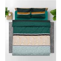 Lenjerie dubla 100% bumbac,4 piese, Deco