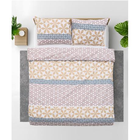 Lenjerie dubla 100% bumbac,4 piese, Milo