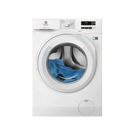 Masina de spalat rufe Electrolux EW6F1481E, 8 kg, 1400 rpm, Clasa A, Motor Inverter cu MagnetPermanent, Display LED, SensiCare, TimeManager, Alb