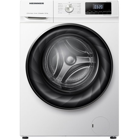Masina de spalat rufe cu uscator Heinner HWDM-H10614A, 10kg/6kg, 1400RPM, Clasa D/A, Inverter, 15 programe, Display LED, Rapid 15’, Combo rapid 1h, Allergy Steam, Add On, Alb