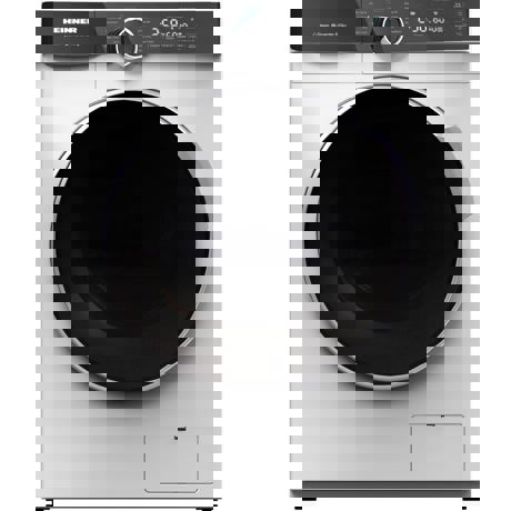 Masina de spalat cu uscator slim Heinner HWDM-M814IVKA, Capacitate spalare 8 Kg, Capacitate uscare 6 Kg, 1400 RPM, Clasa A, Motor inverter, 15 Programe, Display LED, Ad 47.5 cm, Alb