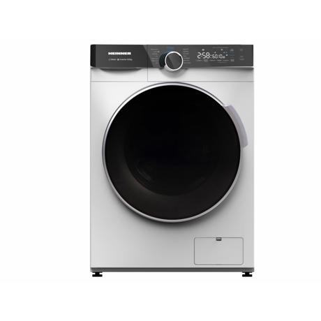 Masina de spalat cu uscator slim Heinner HWDM-M814IVKA, Capacitate spalare 8 Kg, Capacitate uscare 6 Kg, 1400 RPM, Clasa A, Motor inverter, 15 Programe, Display LED, Ad 47.5 cm, Alb
