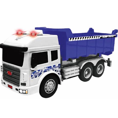 VEHICULE CU LUMINI, SUNETE SI FRICTIUNE, SCARA 1/14, 27.5CM, BASCULANTA MOV