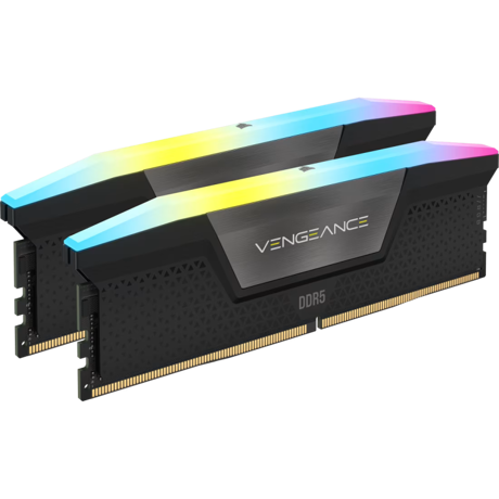 CORSAIR VENGEANCE RGB DDR5 48GB (2 x 24GB) DDR5 6000 CL30-36-36-76 1.40V Intel XMP & AMD EXPO - GREY