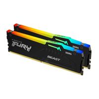 Memorie RAM Kingston FURY Beast RGB 64GB DDR5 6000MHz CL30 Dual Channel Kit 