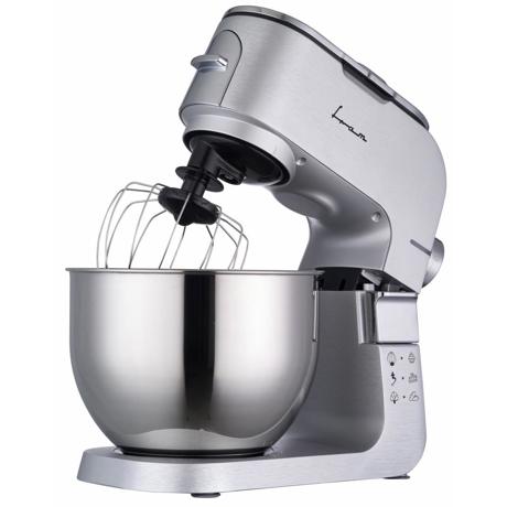 Mixer planetar Fram FPM-K1500M, 1500W, Bol inox 6L, 6 viteze si functie Pulse, Accesorii: paleta, tel, carlig pentru framantat