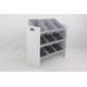 Raft depozitare cu 9 cosuri colorate gri, U-Grow