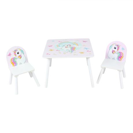 Set 2 scaune +birou Unicorns, U-Grow