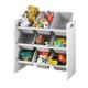 Raft depozitare cu 9 cosuri colorate gri, U-Grow