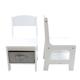 Set masuta si 2 scaune pentru copii , alb MDF, U-Grow