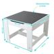 Set masuta si 2 scaune pentru copii , alb MDF, U-Grow
