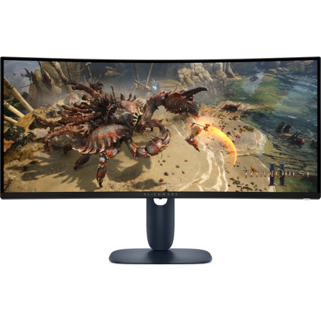 Monitor Alienware 34" AW3425DWM Gaming, 86.43 cm, Maximum preset resolution: DisplayPort: 3440 x 1440 at 180 Hz (DSC enabled and visually lossless), HDMI port: 3440 x 1440 at 180 Hz , Screen type: Active matrix-TFT LCD, Panel type: Vertical Alignment (VA) Technology, Faceplate coating: Anti-glare