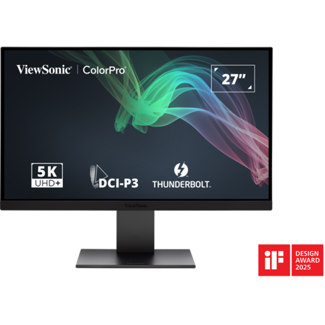 Monitor ViewSonic 27" VP2788-5K, Diagonal (inch): 27, Diagonal (cm): 69, Aspect ratio: 16:9, Panel: IPS, Resolution: 5120x2880, Refresh Rate: 60Hz, Response time GtG: 5ms, Brightness (max): 500 cd/m², Contrast (static) : 2000:1, Contrast (dynamic): 20M:1, Viewing angle: 178/178, Color Gamut Type