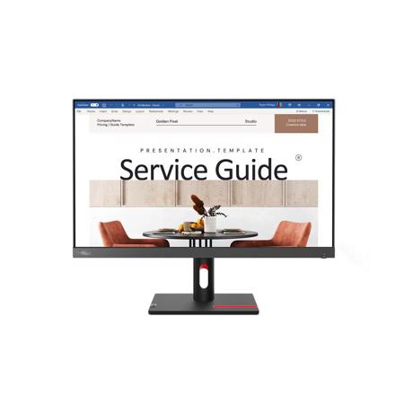 Monitor Lenovo ThinkVision S24i-30 23.8" IPS, FHD (1920x1080), 16:9, Brightness: 250 cd/m², Contrast ratio: 1000:1, Response time: 4ms (Extreme mode) / 6ms (Typical mode), Dot / Pixel Per Inch: 93 dpi, Color Gamut: 99% sRGB, View angle: 178° / 178°, Stand: Tilt Stand, Side Bezel Width: 2.0 mm